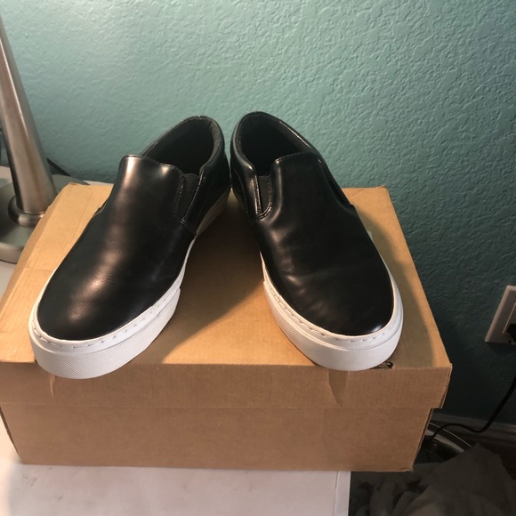 Gap Nwot black leather loafers size 8 - Picture 1 of 7